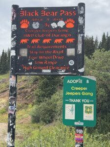 Black Bear Pass Traill Head off of Million Dollar Highway
